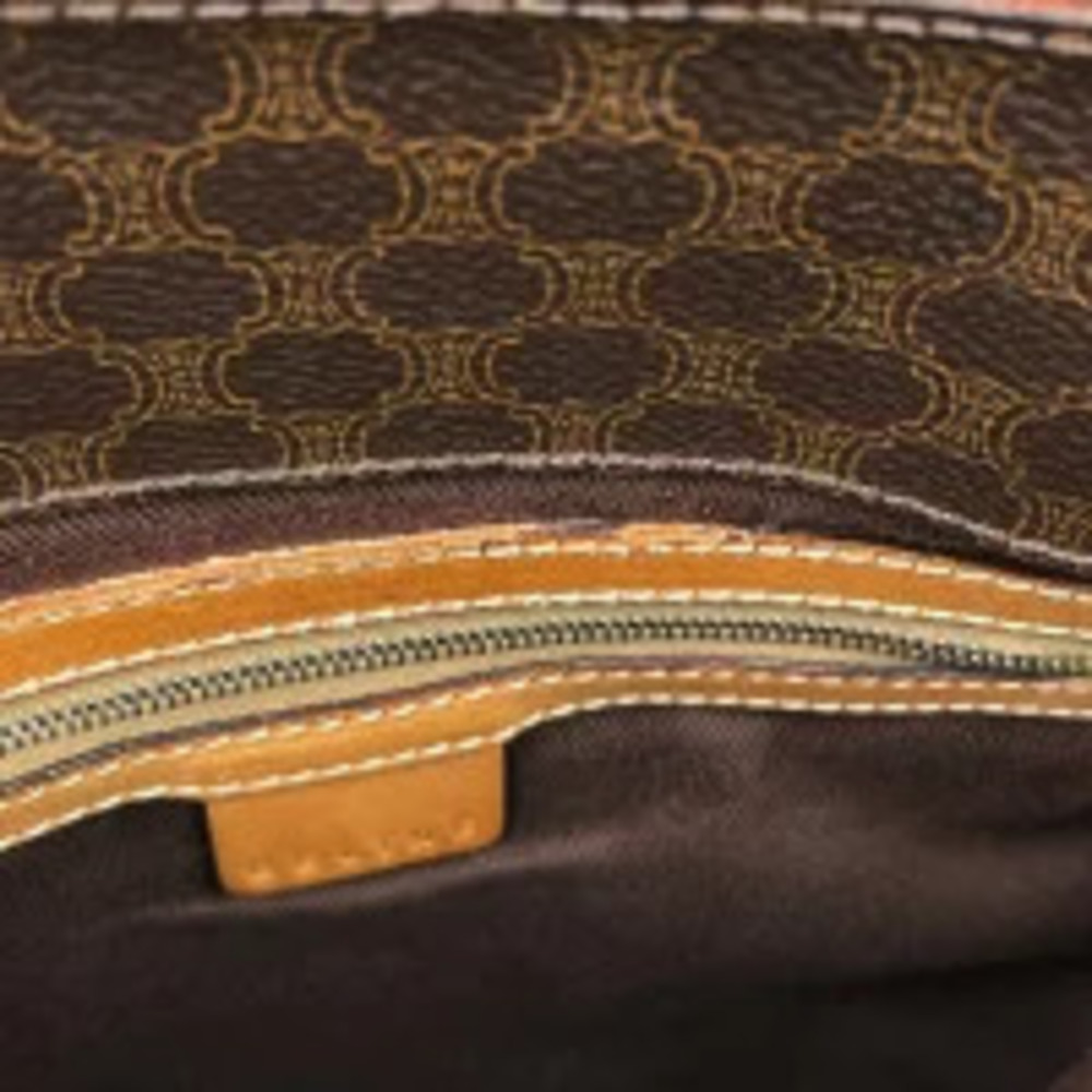 Celine Macadam tote bag shoulder handbag canvas brown - Picture 5 of 6